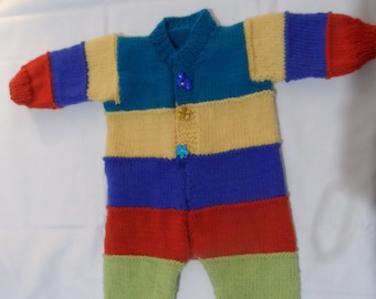 Onesies Overalls - Hand Knitted Baby Onesies- Handmade Wool  Baby Knit - New Born Baby - Knitted Baby All in one - Woolen Baby Top