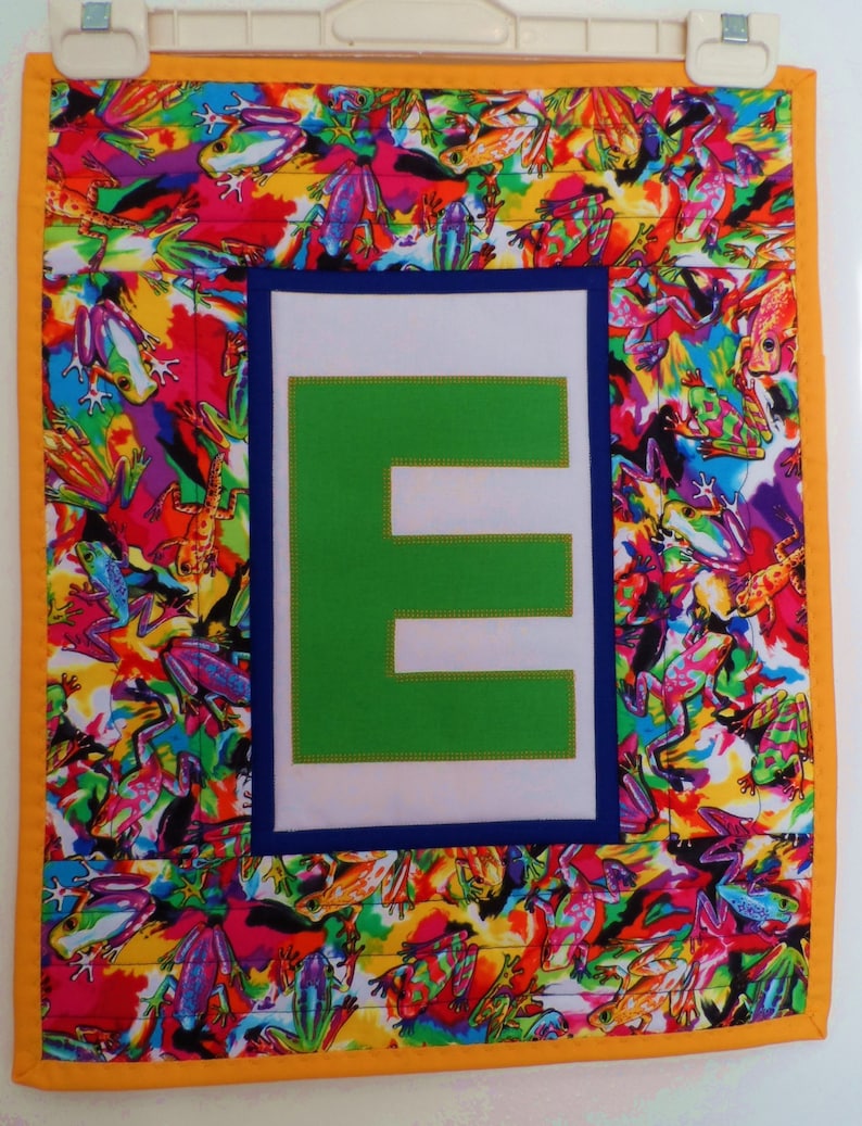 Quilt Applique Alphabet Childrens Wall Hanging Handmade Etsy