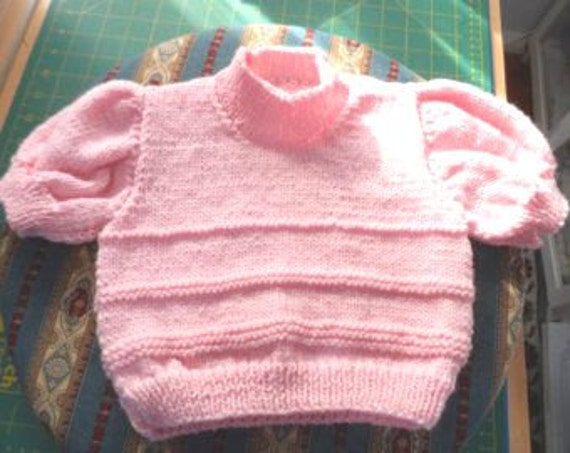 hand knitted baby jumpers