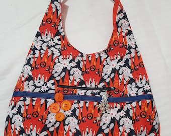 Bags with zip pockets all day handbag Free Postage