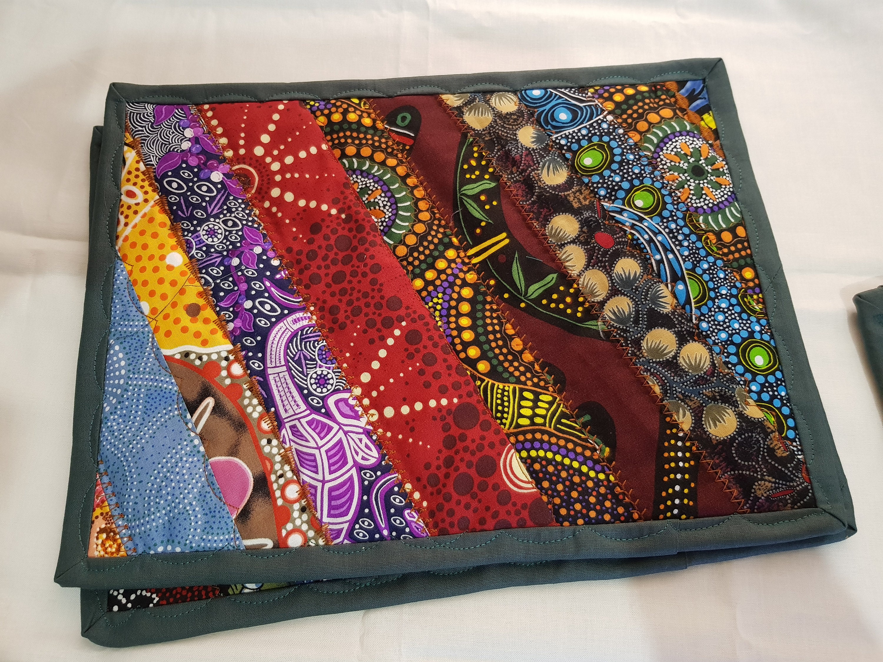 Quilted Aboriginal Place mats Quilted Place mats Etsy
