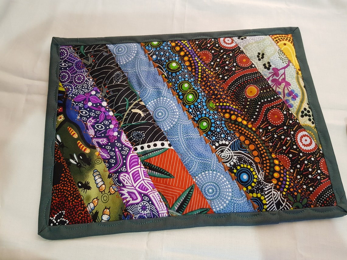 Quilted Aboriginal Place mats Quilted Place mats Etsy