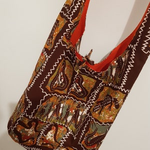 Boho Sling Cross Shoulder Bag Handmade Cotton