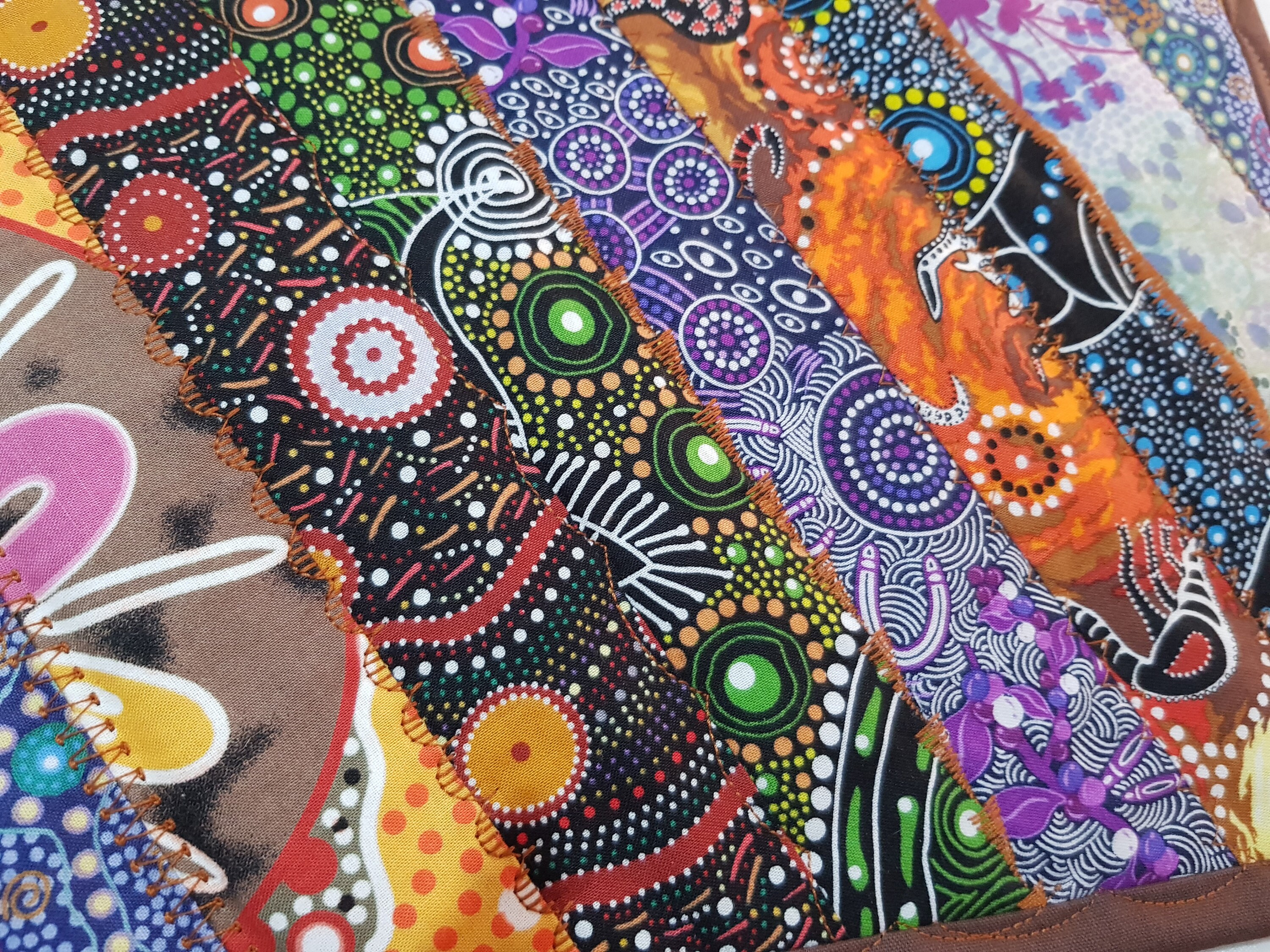 Quilted Aboriginal Place mats Quilted Place mats Etsy