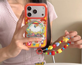Toy Story Red MAGSAFE Phone Case with Accessory, Kawaii Y2K Cute Cover for iPhone 17 16 15 14 13 Pro Max, Bestie Gift