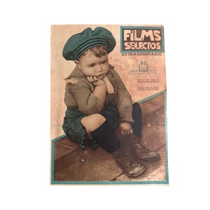 1932 Films Selectos Magazine Cover Spanky McFarland Our Gang Columbia Makeup Ad