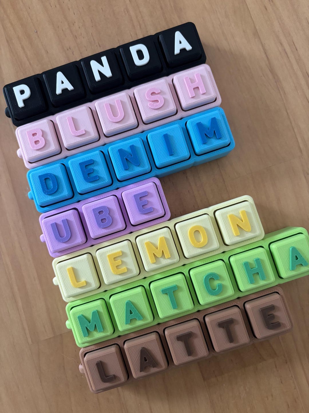 3D Printed Key Pop Custom Keyboard Fidget Keychain - Etsy