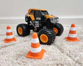 モンスタージャム、ホットウィールトラック、RCカー用の積み重ね可能なジャンボトラフィックコーン LOSI Traxxas