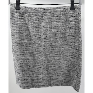 Le Lis Anthropologie Y2K ブラック＆ホワイト ツイードスカート サイズM アメリカ製 画像 1