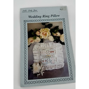 Kleine Lindy Jane Hochzeit Ring Kissen Kreuzstich Kit komplett Stickmuster Lieferungen