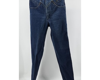 Jeans Rocky Mountain Vintage a vita alta da donna, taglia XS, lunghezza interno gamba 34", denim western