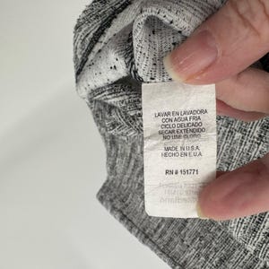 Le Lis Anthropologie Y2K ブラック＆ホワイト ツイードスカート サイズM アメリカ製 画像 5