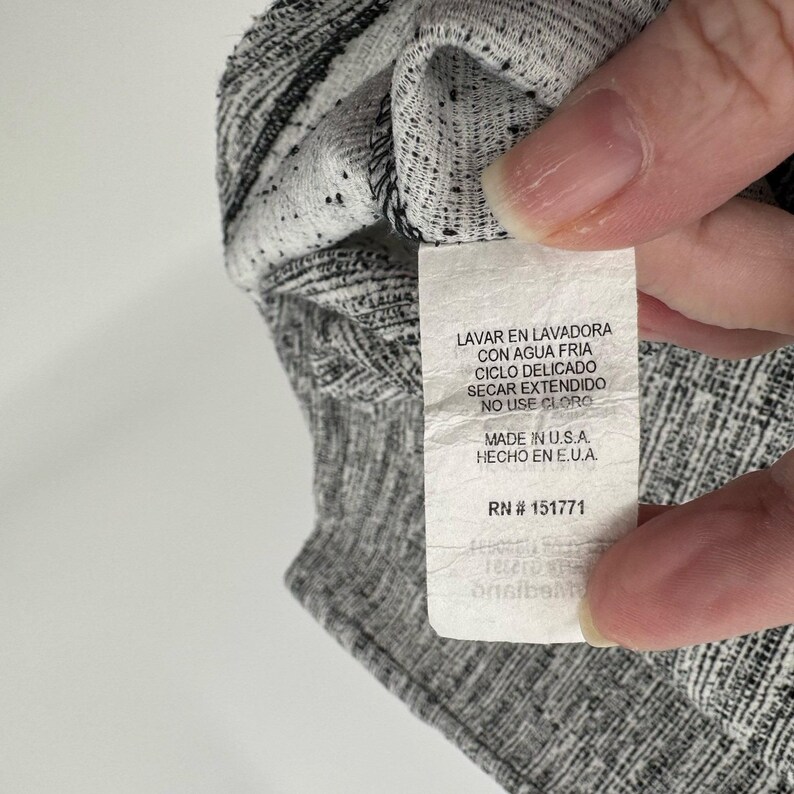 Le Lis Anthropologie Y2K ブラック＆ホワイト ツイードスカート サイズM アメリカ製 画像 5
