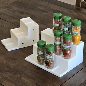 3-Tier Modular Spice Rack Organizer Shelf Custom Fit to Size