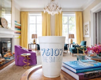 Zip Code Custom Styrofoam Cup