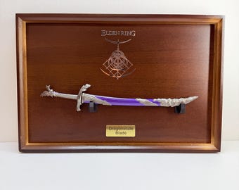 Dragonscale Blade Metal Model,Katana Wall Art & Desktop Display, Gift for Tarnished Gamers