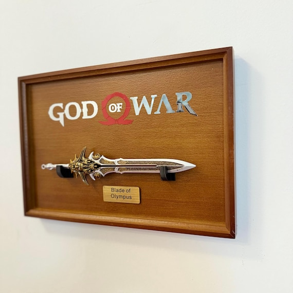 Olympus Sword Replica with Display Frame, Inspired by  God of War, Kratos Wall Art