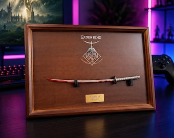 Rivers of Blood Katana  Metal Model, Gaming Wall Decor & Desktop Display, Gift for Tarnished