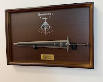 Greatsword of Solitude 30cm Metal Replica Shadow Box,Gamer Gift