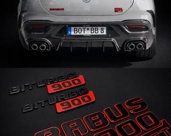 BRABUS 900 Rocket Edition Emblemkit - Biturbo Komplett Set Emblem Mercedes Benz