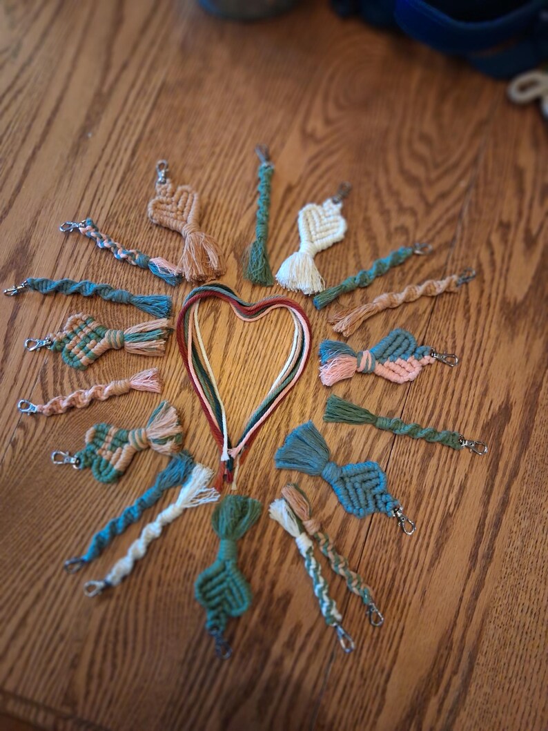 Custom Macrame Key Chains - Etsy