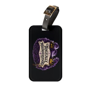 Shadow Man Inspired Luggage Tag | Tragically Misunderstood Travel Tag | Spooky Travel Accessory | Theme Park Vacation Gift