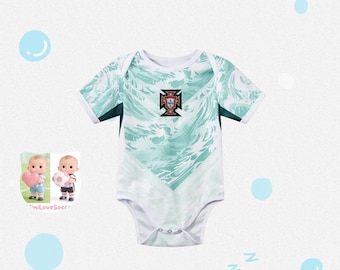 Body de bebê personalizado com estampa do Ronaldo Ronaldo nº 7 de Portugal | Presente perfeito para bebês