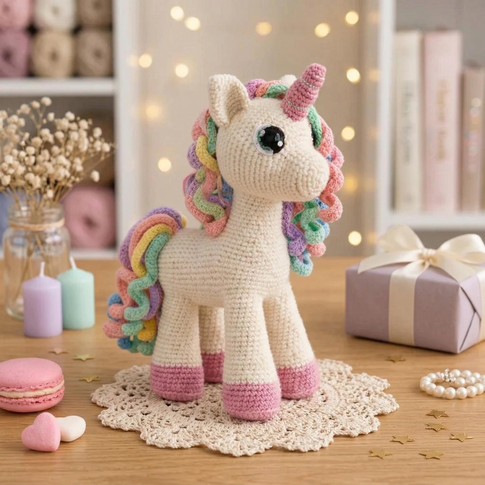 ユニコーン あみぐるみ ユニコーンあみぐるみ - Etsy 日本
