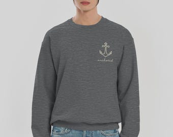 Sudadera de cuello redondo con ancla