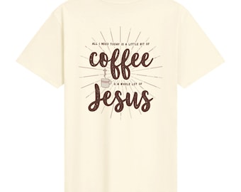 Café y camiseta de Jesús