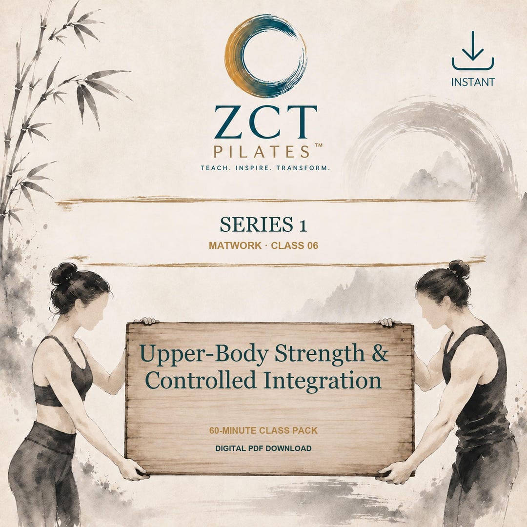 Mat Pilates Class Plan PDF: Upper-body Strength and Controlled ...