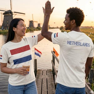 Netherlands T-Shirt | Vintage | Holland, Patriotic, Retro Shirt, Independence Day, Dutch Flag, World Cup 2026, Game Day