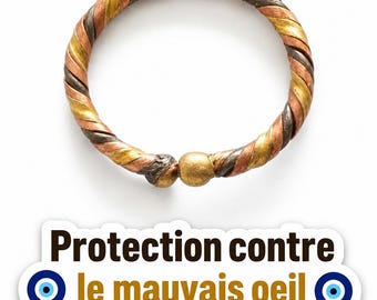 Bague africain Ajustable  – protection contre mauvaise œil et mauvais sort – Rempli d’énergie positive – Porte-bonheur et chance – Mixte