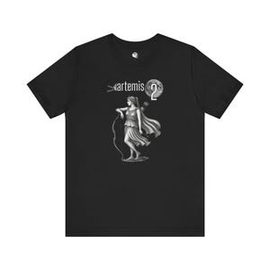 Artemis 2 Mission with Moon Goddess T-shirt | Space Mission Vintage Graphic Tee