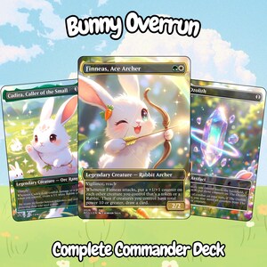 Bunny Overrun Anime Commander 100 Card Deck + Tokens | Custom MTG Proxy EDH