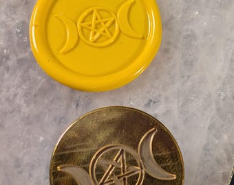 Triple Moon - Destash Wax Seal Head