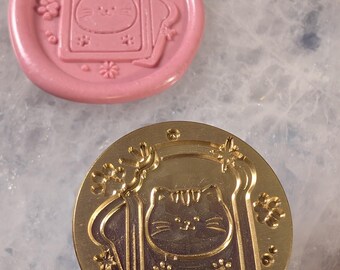 Kitty Toast - Destash Wax Seal Head