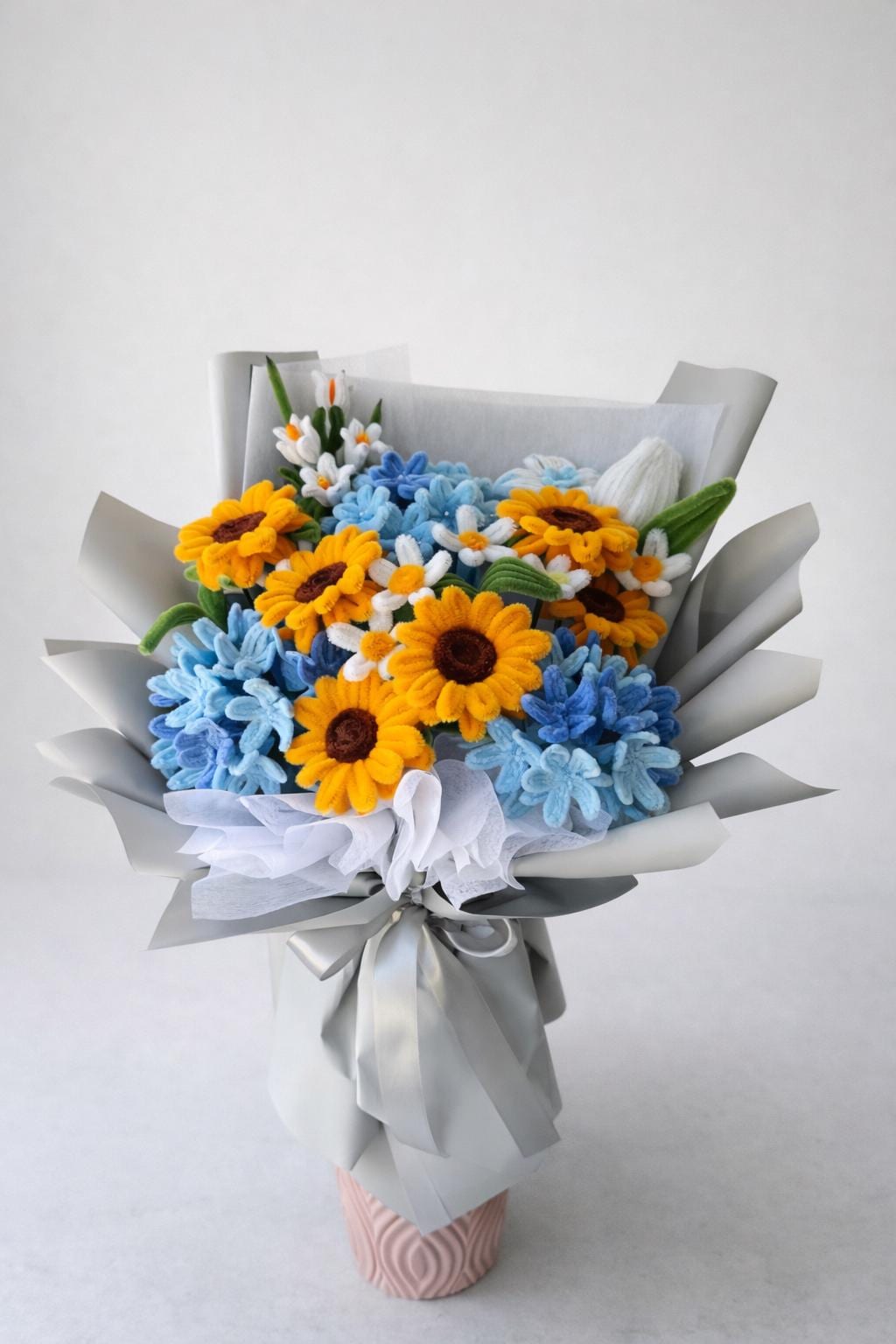 Big Graduation Bouquet, Sunflowers, Blue Flowers, Keepsake Gift (2026 ...