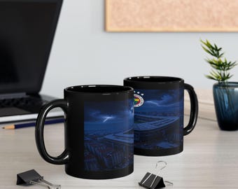 Fenerbahçe Football Logo Black Mug | 11oz or 15oz