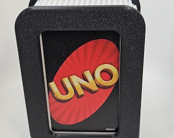 Sturdy, custom 3D-printed playing card box: standard playing cards, etc.