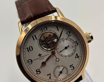 Vintage Vacheron-Constantin Automatic White Dial Classic Wristwatch Elegant Timepiece