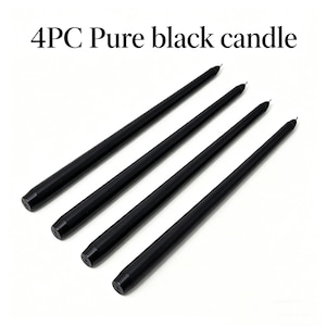 4PC 10-Inch Smokeless Taper Candles – Wedding Party Decor, 5-8 Hour Burn