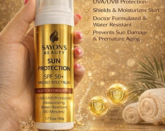 Sun protection/face primer SPF50 Non-comedogenic, fast absorbing , Sun block Sayon’s beauty