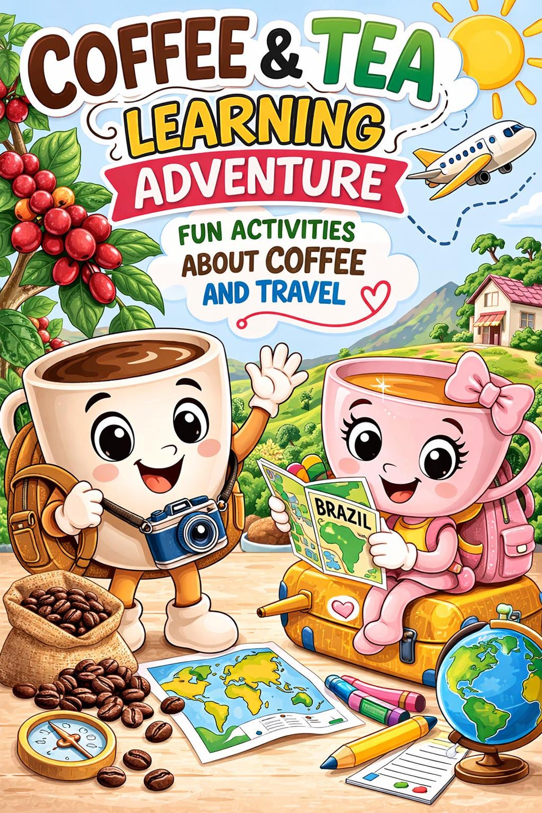 Coffee & Tea Learning Adventure | Kids Printable Activity Worksheets ...