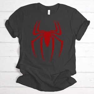 Spider Logo T-shirt, Spiderman Shirt, Spider Shirt, Superhero Shirt, Family Matching Shirt image 5