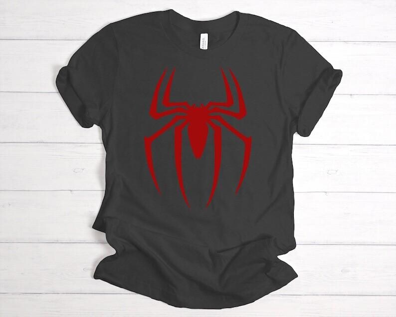 Spider Logo T-shirt, Spiderman Shirt, Spider Shirt, Superhero Shirt, Family Matching Shirt image 5