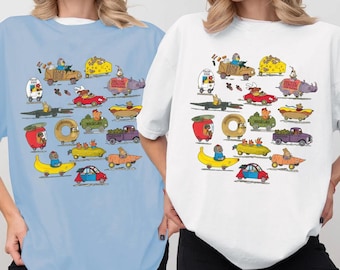 Busytown Vehicles Comfort Colors Shirt, Richard Scarry, Vintage Childrens Book, Preschool Teacher Tee, Book Lover Shirt, Gift For Fans