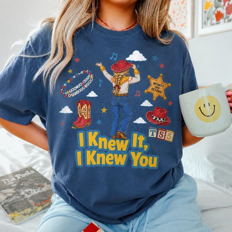Disneyland Pixar Toy Story 5 I Knew It I Knew You Shirt, Toy Story 5 Birthday Shirt, Toy Story Were Turning 5 imagem 3