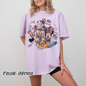Camiseta de Mickey y sus amigos del 4 de julio de 2026, camiseta del Día de la Independencia de Disney, camiseta familiar de Disneyland, camiseta de Walt Disney World imagen 6