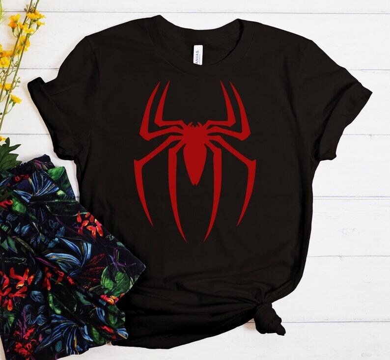 Spider Logo T-shirt, Spiderman Shirt, Spider Shirt, Superhero Shirt, Family Matching Shirt image 2